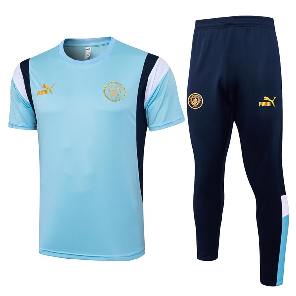 Maglia Manchester City Set Completo 24/25 Blu